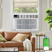 Ktaxon GWE-10CR/caez WiFi Enabled Mechanical Window Air Conditioner, White, 10000BTU 110V 1050W