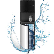 TMWINGS Bottom Loading Water Dispenser, Compressor Cooling, Stainless Steel Body, Aluminum Motor, High Dispensing Area, Safety Lock, YSJ