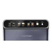 Chefman RJ54-I-SV-BLK-WM 20-Bar, 2-Cup Black Stainless Espresso Machine