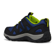 Merrell Kids Trail Chaser 2 Hiking Shoes, Black Blue Lime, Synthetic Mesh Upper, EVA Footbed, Non-Marking Rubber Outsole, Hook & Loop Closure, Big Kid MK267869