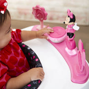 Dorel Juvenile Group Disney Baby Ready Set Walk DX Developmental Walker with Adjustable Height, Modern Minnie, Foldable Design