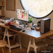 HP S03-0003W OmniDesk Slim Desktop PC i3-14100 3.5GHz Intel UHD Graphics 8GB RAM 512GB SSD Win 11 Home Meteor Silver