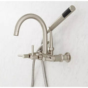 Signature Hardware SH441134BN Sebastian Wall-Mount Tub Faucet with Lever Handles and 2