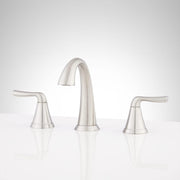 Signature Hardware SHWSCPR807ZBN Provincetown Two Handle Widespread Bathroom Sink Faucet in Brushed Nickel