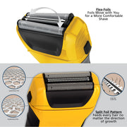 Wahl LifeProof Foil Shaver for Men, Electric Shaver, Rechargeable WaterProof Wet/Dry Lithium ion with Precision Trimmers for Beard Shaving and Trimming, #7061-100