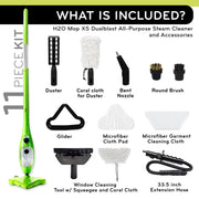 H2O Mop X5 Elite Basic 5-in-1 Steam Cleaning System, Dualblast Steam Mop Head, Chemical-Free, Lightweight, Adjustable Height, Multi-Surface Cleaner