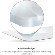 ZAGG Glass Elite Screen Protector for Apple iPad 10.2 Inch 7th 8th 9th Generation, Tempered Glass, 9H Hardness, Anti-Fingerprint, Oleophobic Coating, Reinforced Edges, 200111068