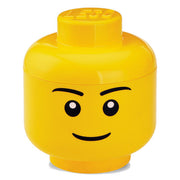 LEGO Storage Head Small Boy Face Stackable Storage Container Bright Yellow 40311732
