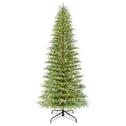 My Texas House 12ft Pre-Lit Cypress Artificial Christmas Tree, 1000 Warm White Twinkle LED Lights, Green, 66in Diameter