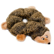 Zippy Paws Plush Loopy Hedgehog Dog Toy, No Stuffing, Six Squeakers, Multicolor, 10 in x 8 in x 1 in, ZP134