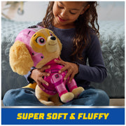 Spin Master PAW Patrol Skye Plush Toy, 12-Inch Tall, Pink Air Rescue Flight Suit, Removable Backpack