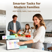 Dragon Touch TM10 Digital Calendar, 10.1 Inch Interactive Touchscreen, Planner with Chore Chart and Dinner Planner, Black