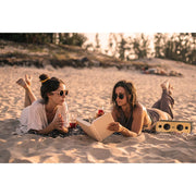 House of Marley Get Together 2 Portable Bluetooth Speaker, 40W Output, 20-Hour Battery, IP65 Water-Resistant, Sustainable Bamboo and Upcycled Fabric, Signature Black