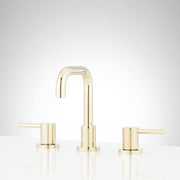 SHWSCLE808PB Lexia 1.2 GPM Widespread Bathroom Faucet with Pop-Up Drain Assembly - Polished Brass