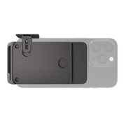 Fjorden Magnetic Adapter Large, Ultra-Compact Phone Grip with Height-Adjustable Thumb Rest, Cold Shoe Mount, Strong Magnet Grip, Tripod Screw Mount, Black