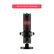 Onn MTK-05 USB Tri-Pattern Gaming Microphone with Volume and Mute Controls, 3.5mm Headphone Jack, Black