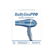 BaByliss Unisex Nano Titanium Hair Dryer, Blue