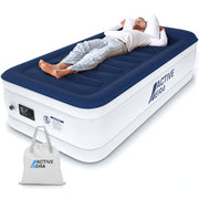 Active Era AB-S2-US Luxury Twin Size Air Mattress, Elevated Inflatable Air Bed with Built-in Electric Pump