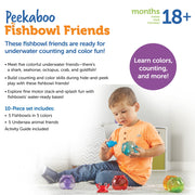 Learning Resources Peekaboo Fishbowl Friends Toddler Educational Toy Counting and Shape Sorting Ages 18 Months and Up LER6814