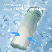 Momcozy Portable Breast Milk Cooler, 22oz Capacity with 2 Detachable Bottles, 360 Surround Cooling for 24 Hours, BPA-Free, Travel-Friendly Green