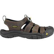 KEEN 1028518 Men's Newport Leather Water Sandals with Toe Protection, Bison, 10