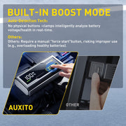 AUXITO Portable Jump Starter 6000A, 22000mAh 12V Battery Jump Box with Quick Charge Output, 3-Mode Flashlight, Silver, DY-T4