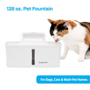 Premier Pet GWW00-17673 128 oz. Automatic Water Fountain, White