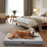 Ophanie VIPRB-PBS3V207 Gray 35in Orthopedic Dog Bed For Large Dogs