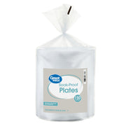 Great Value Soak-Proof Foam Plates, White, 9 in, 150 Count
