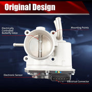 Macax Electronic Throttle Body Assembly, Compatible with Hyundai Accent 2012-2019, Veloster 2012-2017, Kia Rio 2012-2018, Soul 2012-2019, Dodge Attitude 2012-2014, 1.6L 4-Cyl, Replaces S20452 35100-2B300