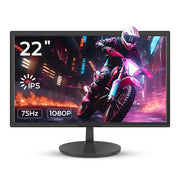 NOEARR 22 Inch IPS Computer Monitor, 1080P FHD, 75Hz Refresh Rate, 99% sRGB, Blue Light Filter, HDMI & VGA Ports, VESA Wall Mount Compatible