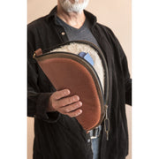 Saddle Mate Leather Pistol Case with Lock, Soft Padded Interior, Full-Grain Brown Leather, 12 in, BR2056