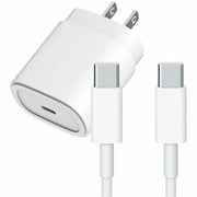 4Xem USB-C Charging Kit, 25W PD Charger with 3 ft USB-C to USB-C Cable, White, Compatible with iPhone 15 Pro and iPhone 15 Pro Max