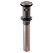 Signature Hardware SH439076ORB Extended Press Type Pop-Up Bathroom Drain - Overflow Hole - Oil Rubbed Bronze