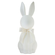 Way To Celebrate Flocked Bunny Tabletop Decoration, Ivory, 27