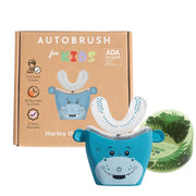 Autobrush 4HIPP-DS35  Kids U Shaped Electric Toothbrush, Hippo (Age : 3-5)