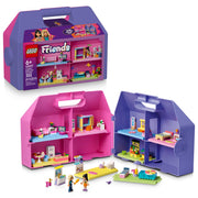 LEGO Friends Creative Dollhouse Suitcase Building Toy with 8 Rooms, 2 Minidolls, Portable Playset for Kids Ages 6+, 42697