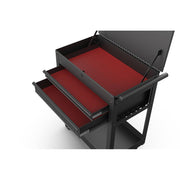 Hyper Tough 28-Inch Steel Mechanics Tool Cart with Drawer, 500 lb Load Capacity, Blue Powder-Coated