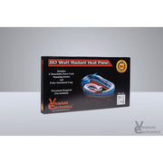 Vivarium Electronics Radiant Heat Panel, 80 Watt, Black, Detachable 6-Foot Power Cord, Mounting Screws Included