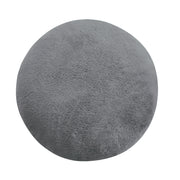 VCNY Home FUR-PLW-2323-WM-BLACK Plushy Collection Faux Fur Squishy Round Decorative Pillow