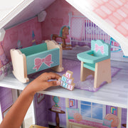 KidKraft So Dreamy Wooden Dollhouse with 30 Accessories, Fully Assembled, Two-Level Multi-Room Design, Sturdy Wood Construction, 20631