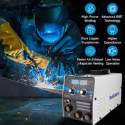YILIFEIDA 3 in 1 MIG Welder 120A Multiprocess Welding Machine with IGBT Inverter, Digital Display, Full Kit