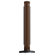 Better Homes & Gardens 36'' 3 Heat Settings Oscillating Tower Heater with Remote Control, 12H Timer, Walnut & Black