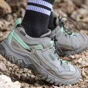 KEEN Targhee IV Waterproof Hiking Shoes for Women - Alloy/Granite Green - 10M