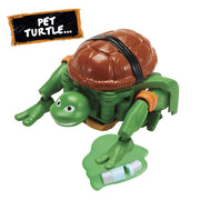 Playmates Toys Tales of Teenage Mutant Ninja Turtles Mutations Deluxe 5.5 in Michelangelo Pet to Ninja Action Figure with Transforming Bo Staff, Pizza Shuriken, and Display Stand