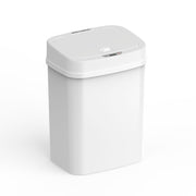 Nine Stars Automatic Bathroom Trash Can, 3.2 Gallon Plastic Motion Sensor Garbage Bin with Soft Close Lid, Green, NSTB3