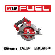 Milwaukee 2834-20 M18 FUEL 18V Lithium-Ion Brushless Cordless 7-1/4 in. Circular Saw (Tool-Only)
