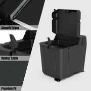 A & UTV PRO Under Seat Dry Storage Box for Polaris Ranger XP 1000 2018-2023, Dual Bin Design, Lock-Ready