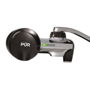 PUR Plus Faucet Mount Water Filtration System, Black & Chrome, PFM200B