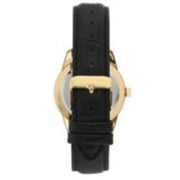Armitron Mens Day Date Black Leather Strap Dress Watch - Lightweight